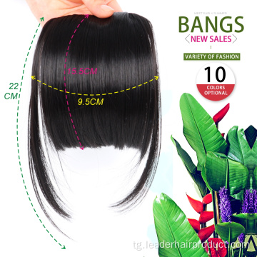 Клипи синтетикӣ дар Fringe Extension Fringe мӯи қалбакӣ